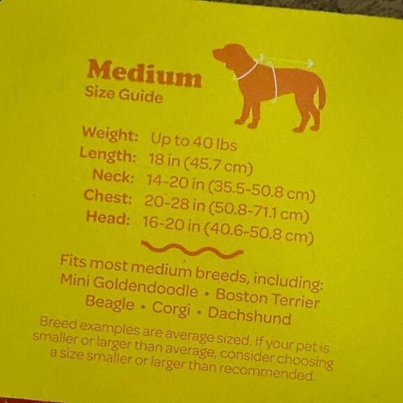 NWT Pet Apparel Multi Color Dog Tank Tee Sunrise Orange Blue - Size Medium - Picture 6 of 7